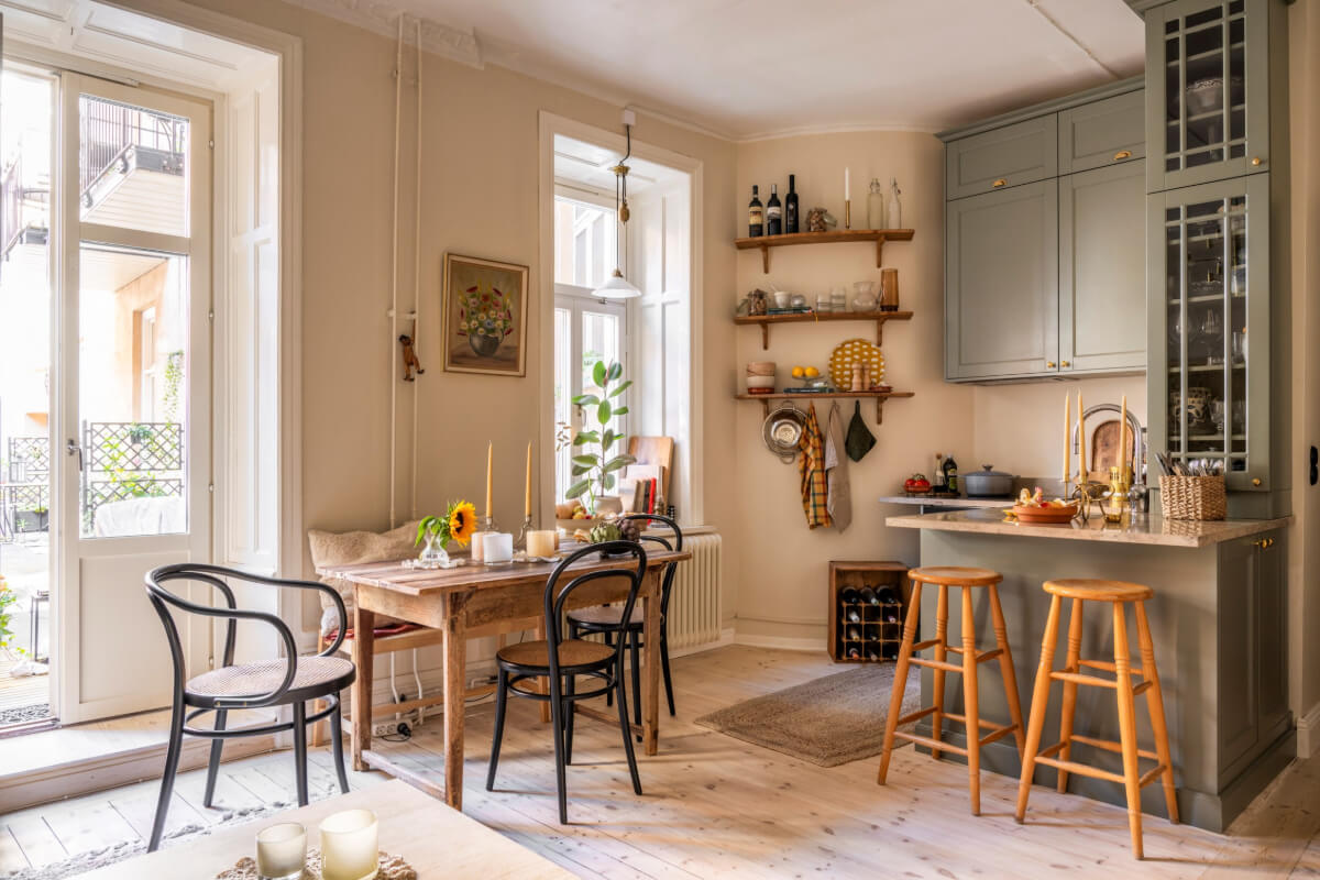 Best of 2025: Kitchens 61 open plan living space wooden table small kitchen