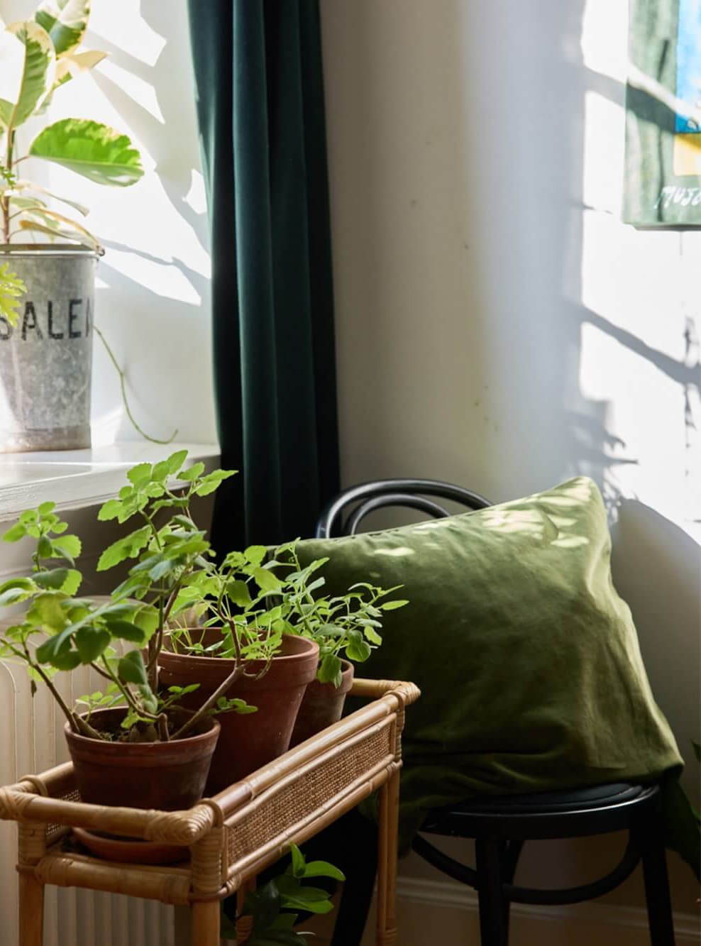 A Charming Apartment with Period Details in Malmö 8 plant stand
