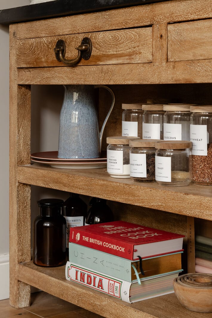 A Muted Color Palette in a Charming Ground Floor Apartment 9 rustic bar table