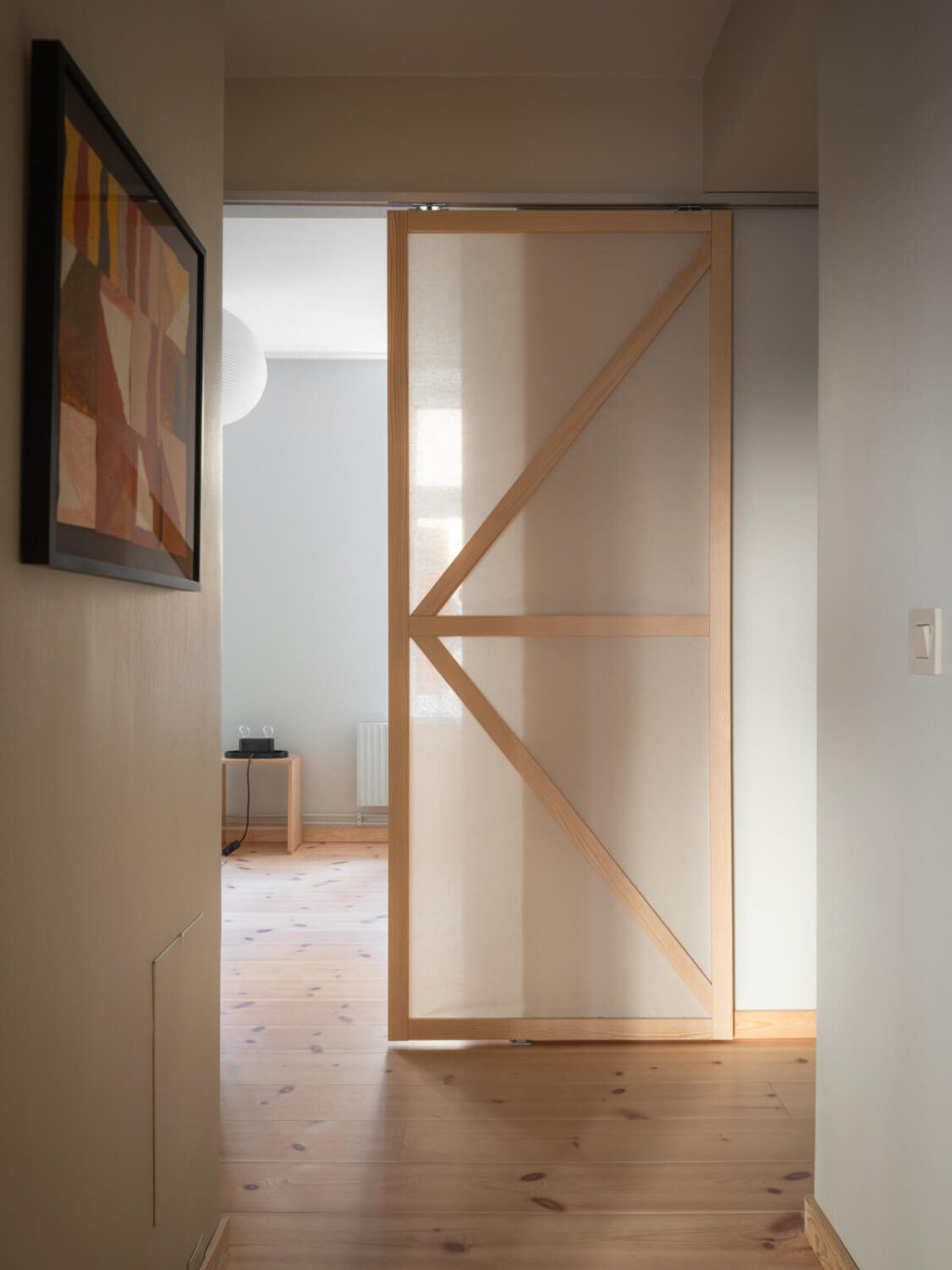 A Design Apartment in an Early 20th Century Building 16 sliding door