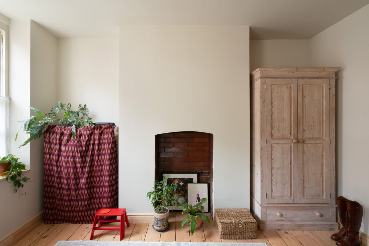 A Tiny Apartment with a Yellow Kitchen in London 7 small living room wooden floor