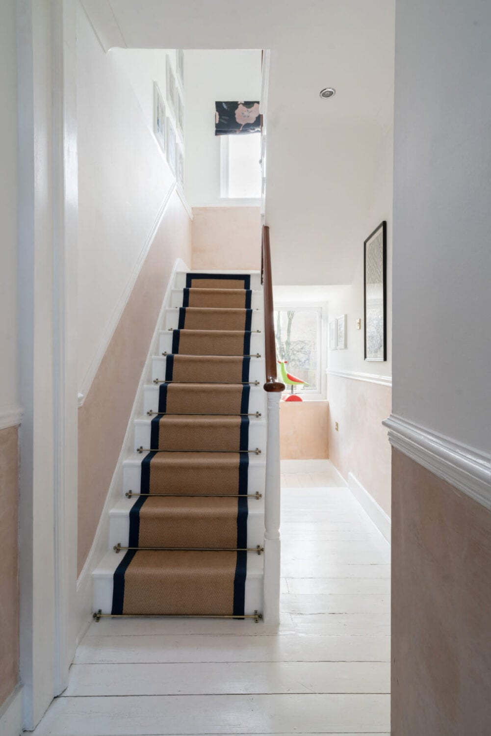 A Bright Victorian House with Plaster Walls and Blue Rooms 12 staircase