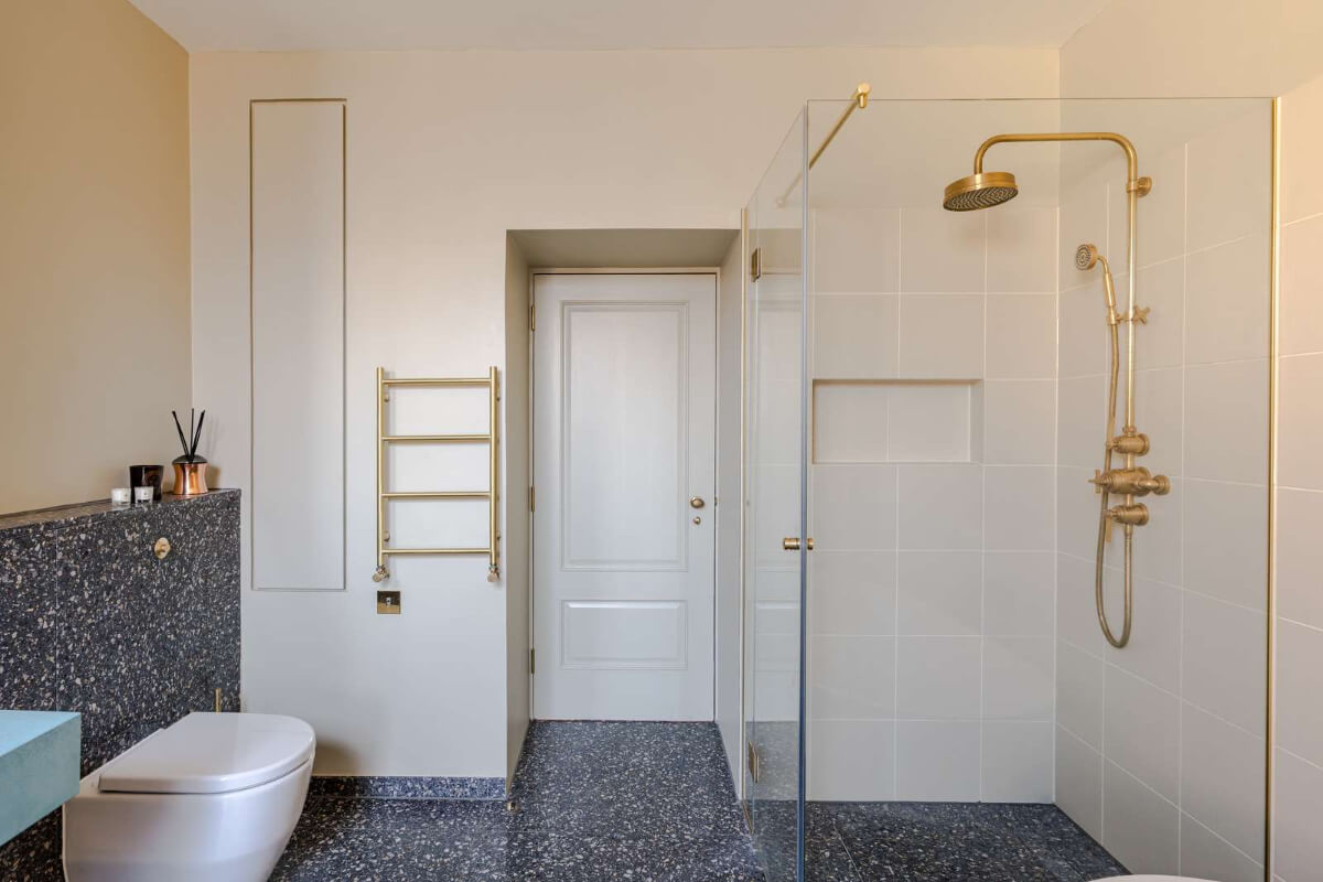 Terrazzo Tiles and an Open Split-Level Living Space in a London Home 22 a0O6700000usZGwEAM N29 webres Terrazzo Tiles and an Open Split-Level Living Space in a London Home