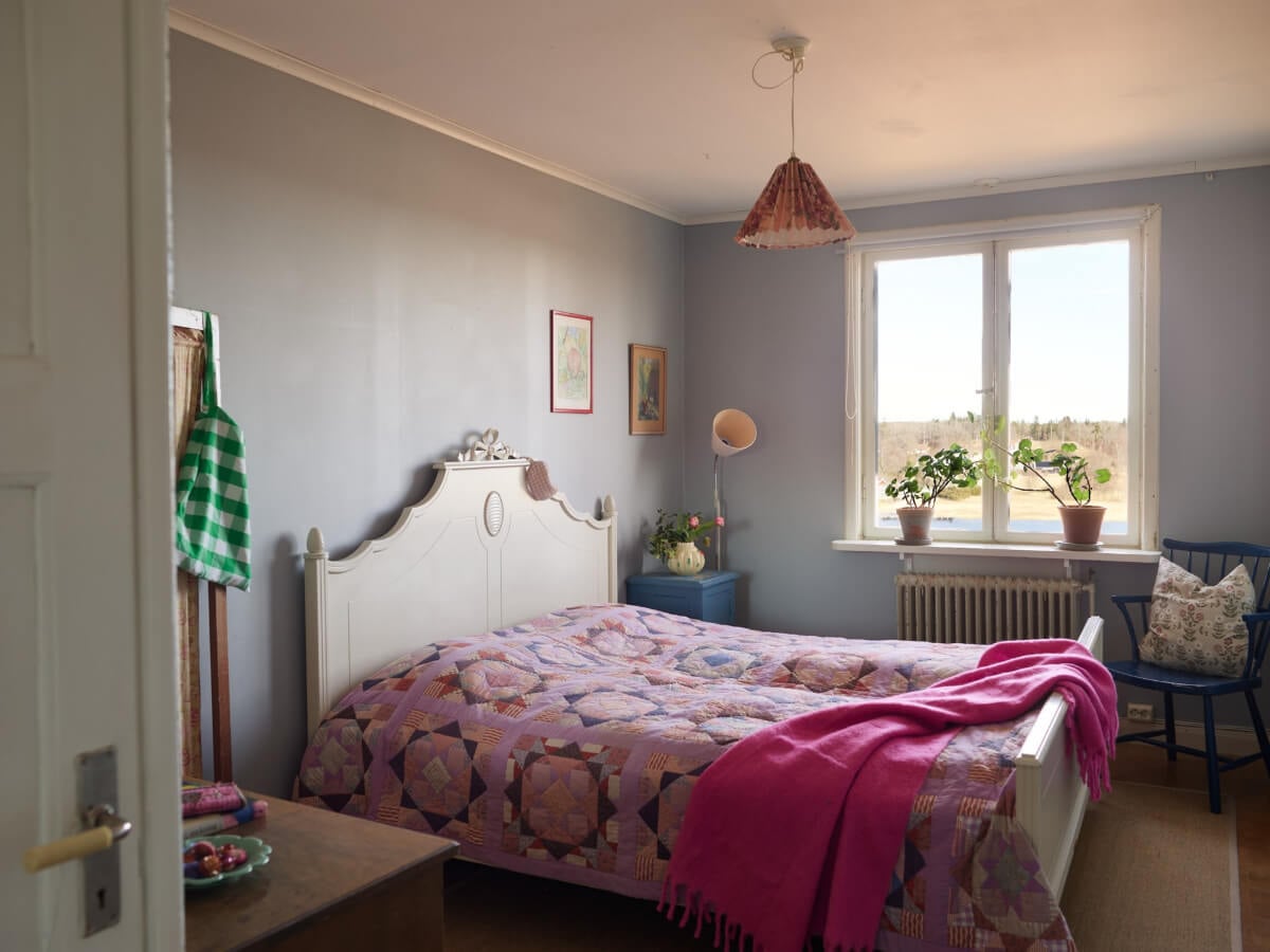 A Grand Family Home in a Former Swedish Doctor's Villa 35 bedroom antique bed