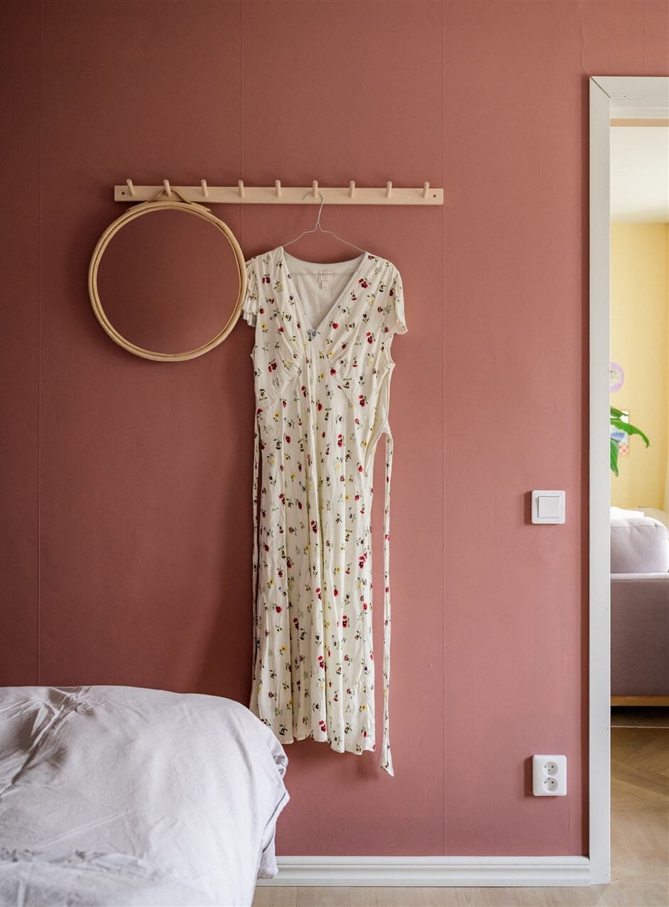 Colorful Rooms in a Bright Two-Bedroom Stockholm Apartment 19 bedroom detail