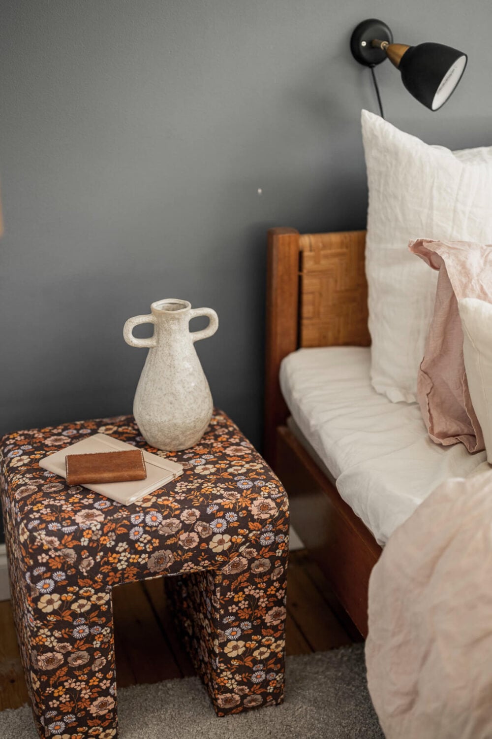 A Swedish Duplex Apartment Inspired by A Danish Summer House 30 colorful floral nightstand