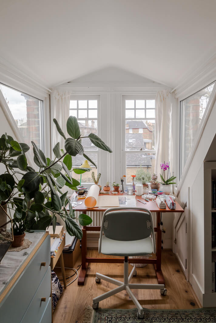 Best of 2025: Home Offices 25 craft table dormer window attic apartment