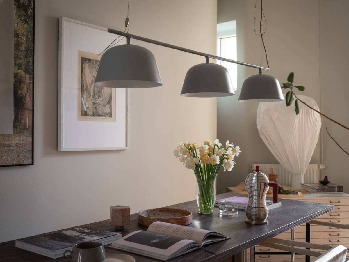 A Calm Color Palette in a Charming Swedish Apartment 15 dining table