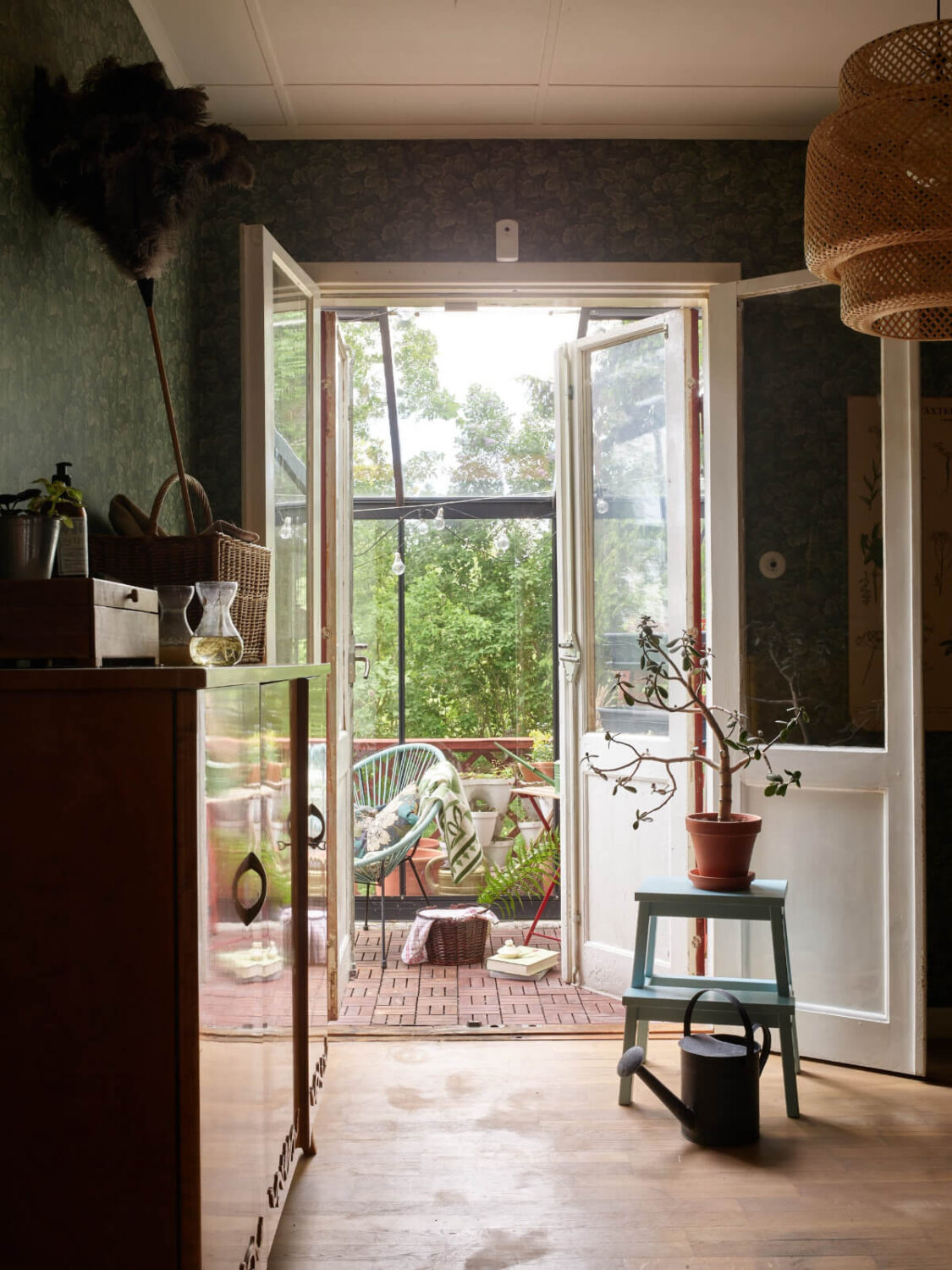 A Grand Family Home in a Former Swedish Doctor's Villa 26 glass doors to terrace