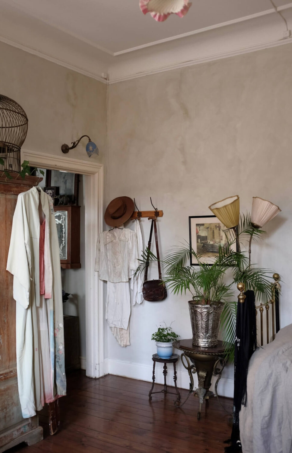 Time Has Stood Still in This Stockholm Studio Apartment 10 gray walls antique studio apartment