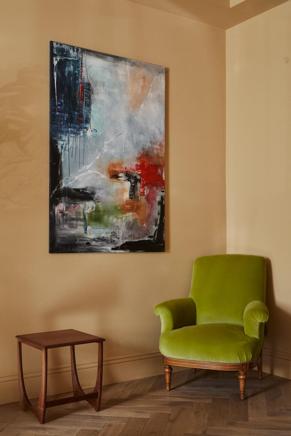 A Beautiful Extended Edwardian House Blends Period Features with Modern Design 3 green char