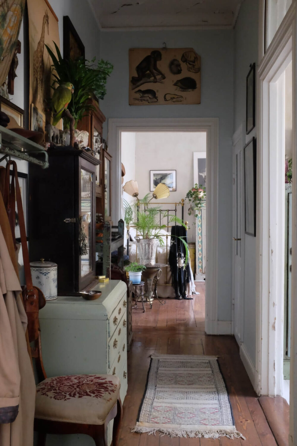 Time Has Stood Still in This Stockholm Studio Apartment 20 hall antique cabinets