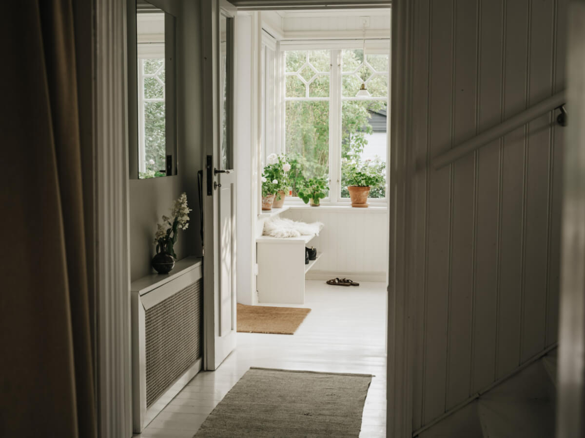 Light-Filled Rooms in a Charming 1907 Swedish Villa 7 hallway white floorboards