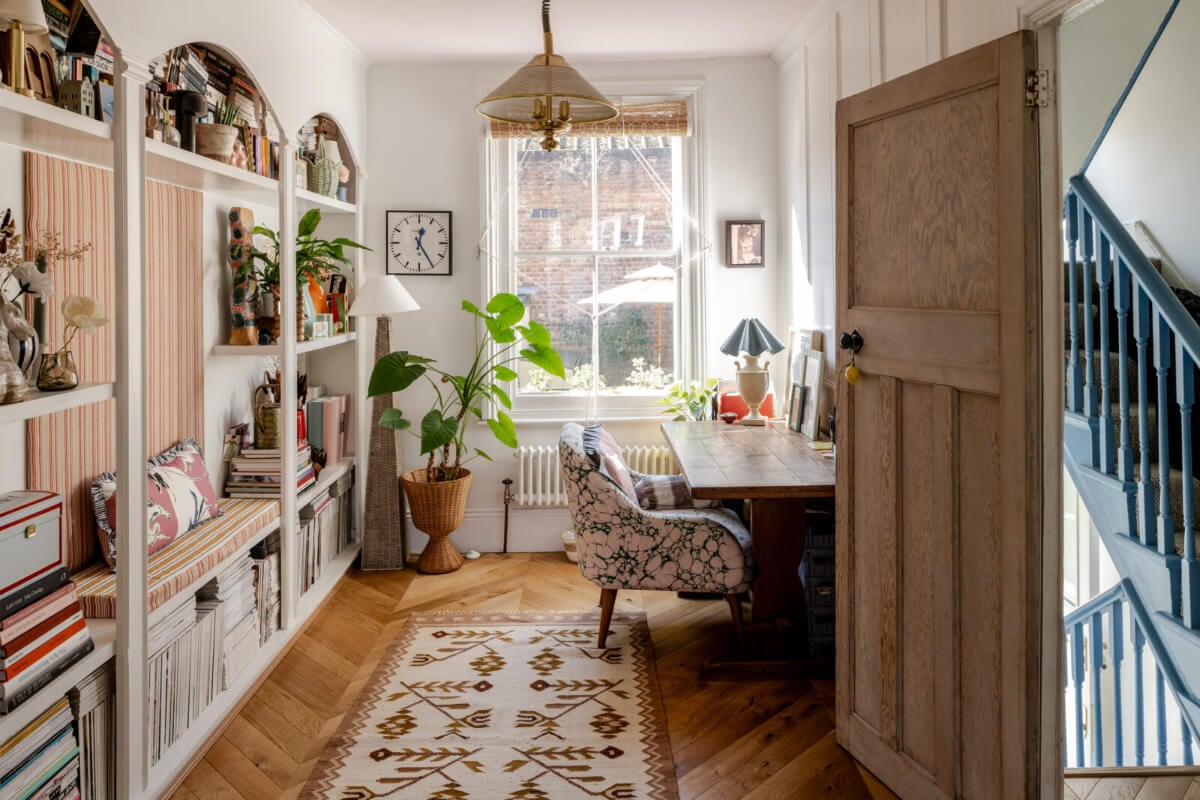 Best of 2025: Home Offices 14 home office with bookshelves and bench nordroom