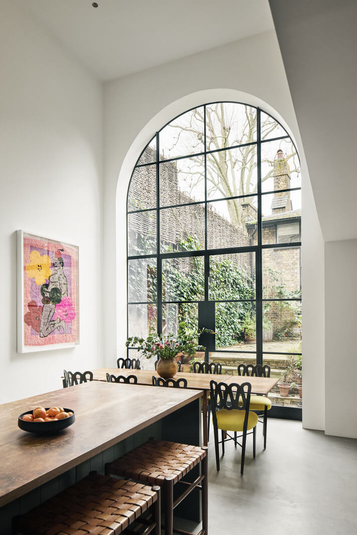 An Early Victorian House with a Unique Barrel-Vaulted Artist's Studio 5 huge arched window
