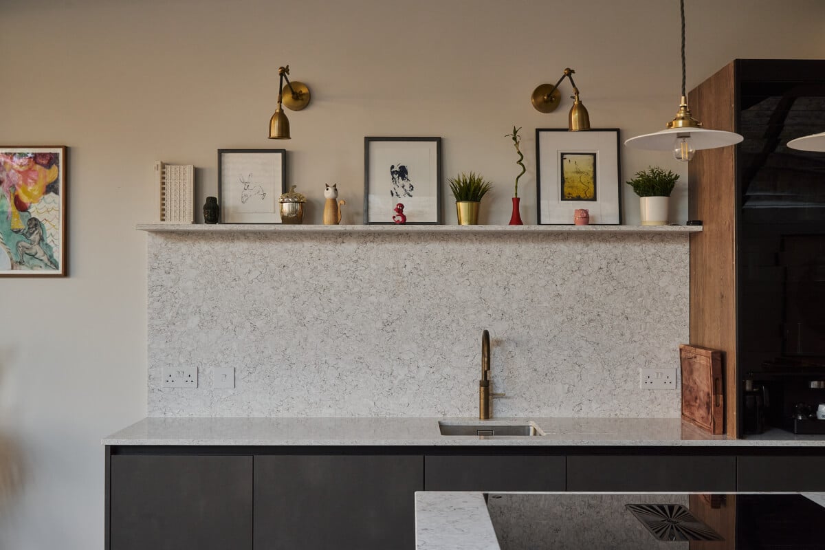 A Beautiful Extended Edwardian House Blends Period Features with Modern Design 10 kitchen shelf