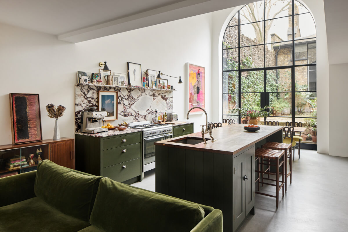 Best of 2025: Kitchens 104 kitchen with huge arched window