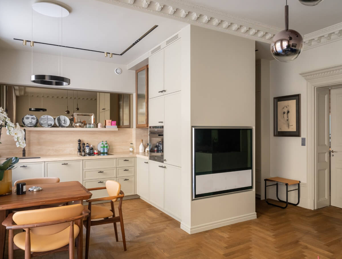 Hotel-Style Interiors in a Late 19th Century Apartment in Stockholm 14 open plan layout stockholm apartment