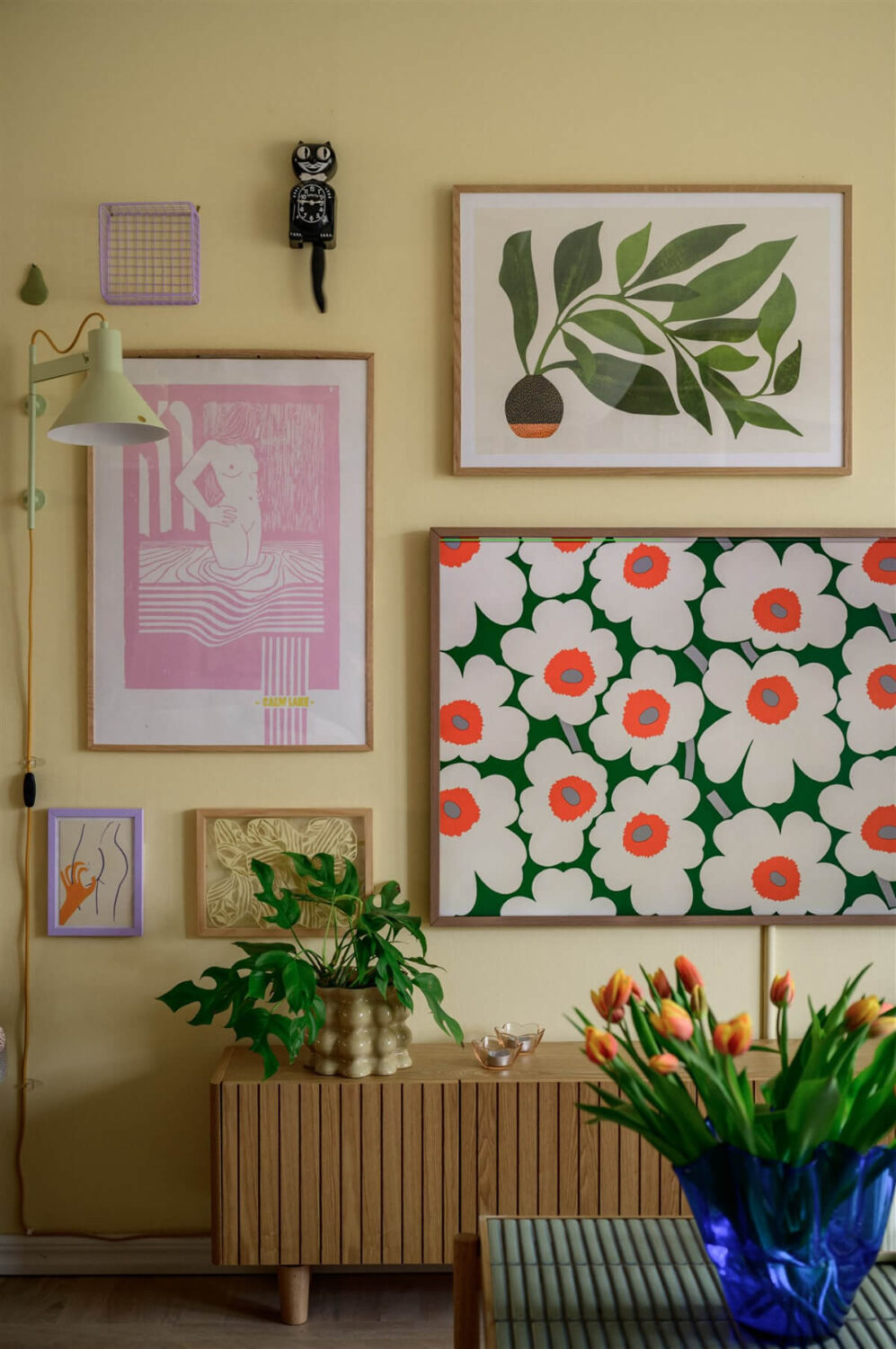 Best of 2025: Living Rooms 24 pastel yellow gallery wallv