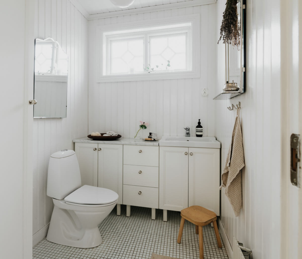 Light-Filled Rooms in a Charming 1907 Swedish Villa 21 powder room