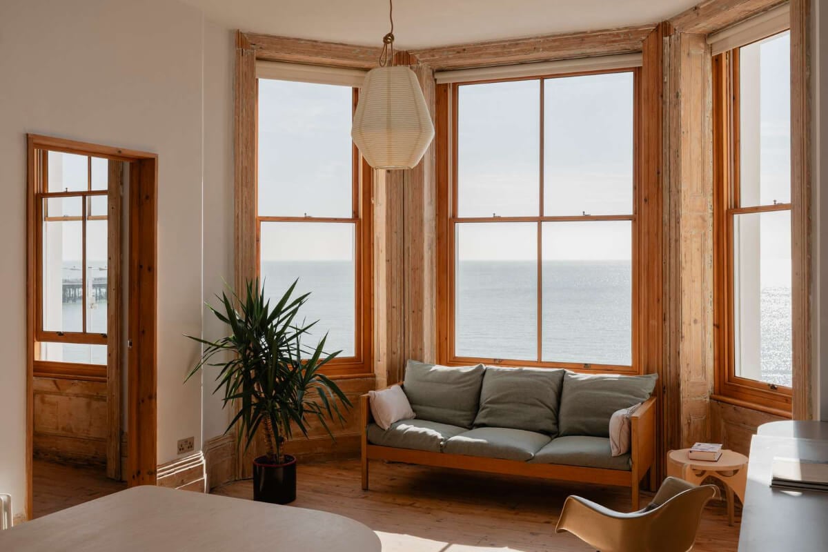 seaside apartment bay window