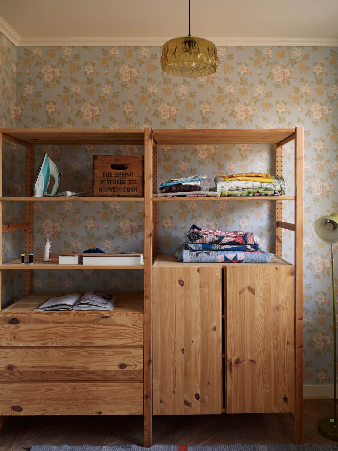 A Grand Family Home in a Former Swedish Doctor's Villa 33 sewing room cabinets