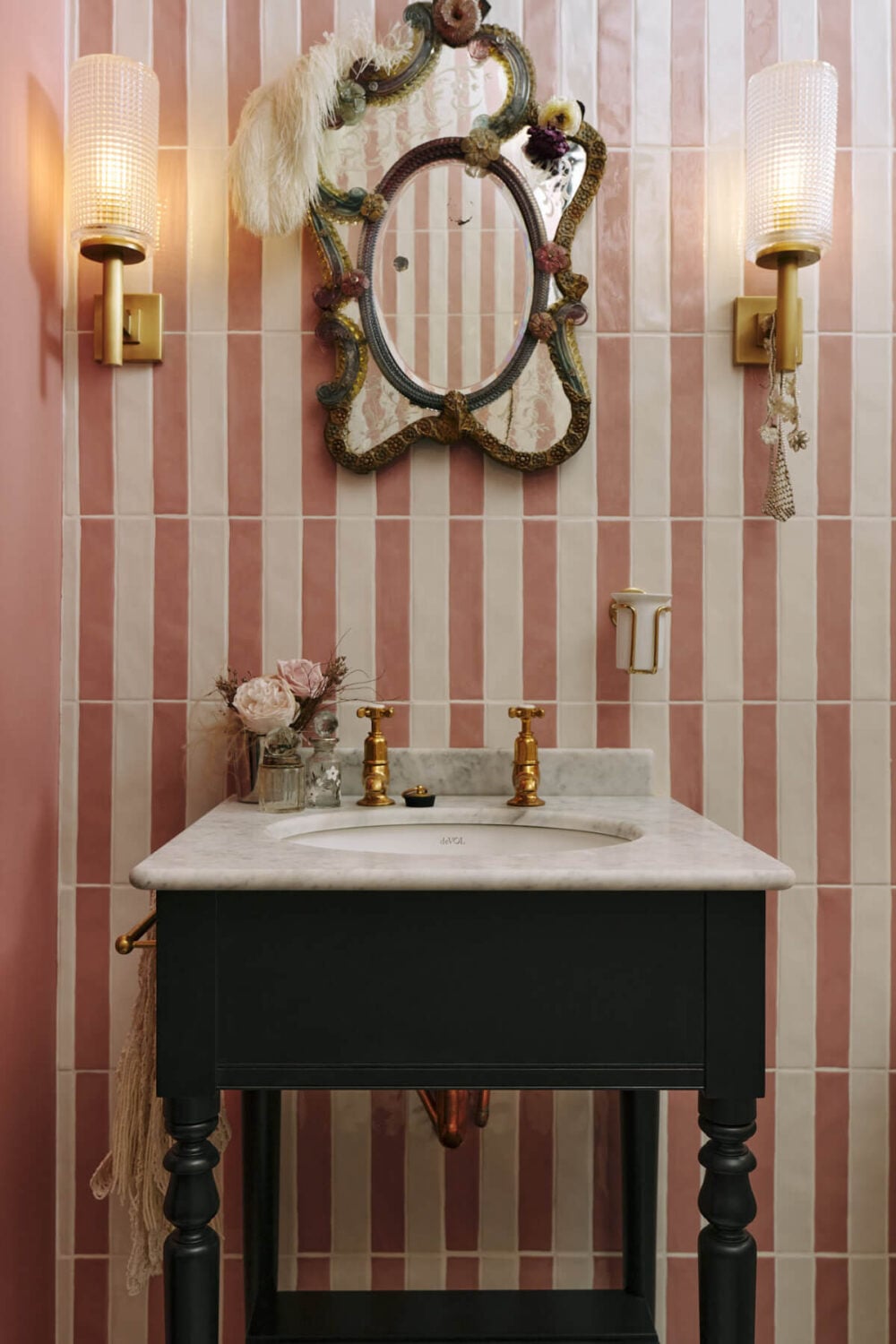Pearl Lowe's New deVOL Kitchen and Bathroom in her Portobello Home 11 the-devol-victorian-washstand-pearl-lowe-portobello-house-nordroom5