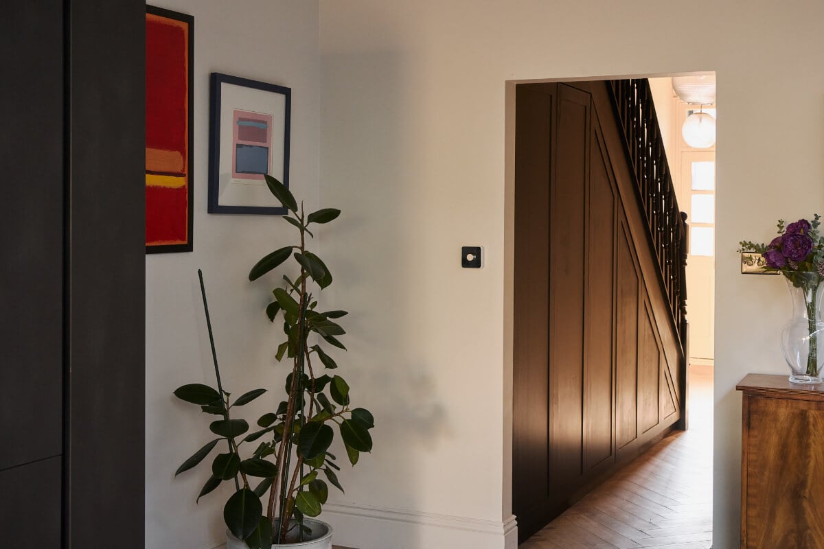 A Beautiful Extended Edwardian House Blends Period Features with Modern Design 15 view into hall