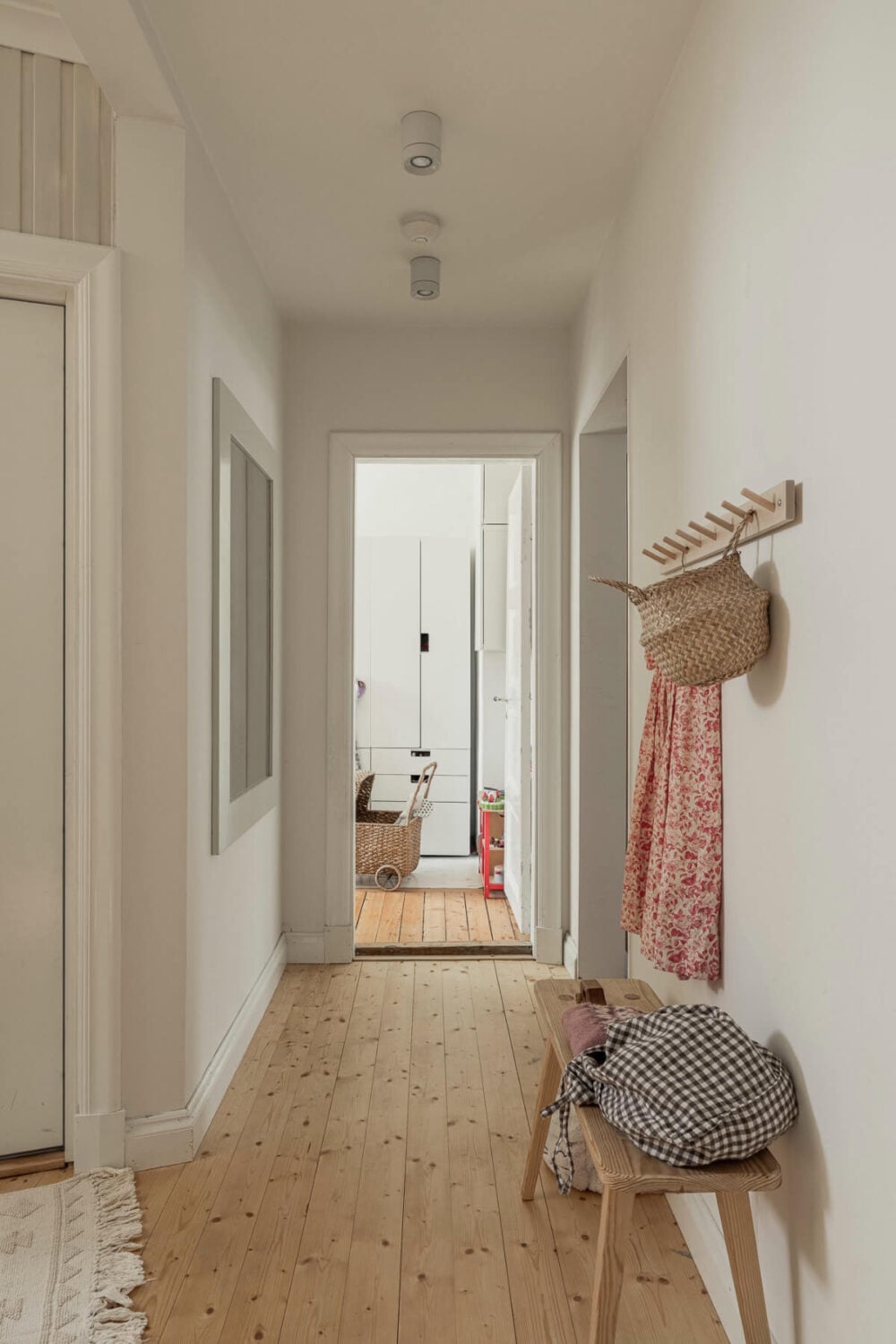 A Swedish Duplex Apartment Inspired by A Danish Summer House 27 white hall