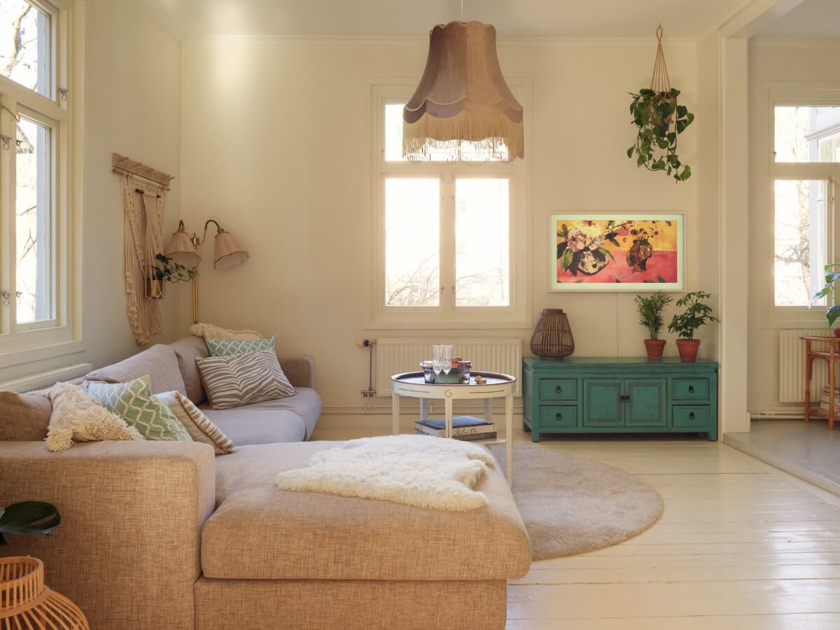 Light-Filled Rooms and a Charming Veranda in a Swedish Apartment 3 white living room
