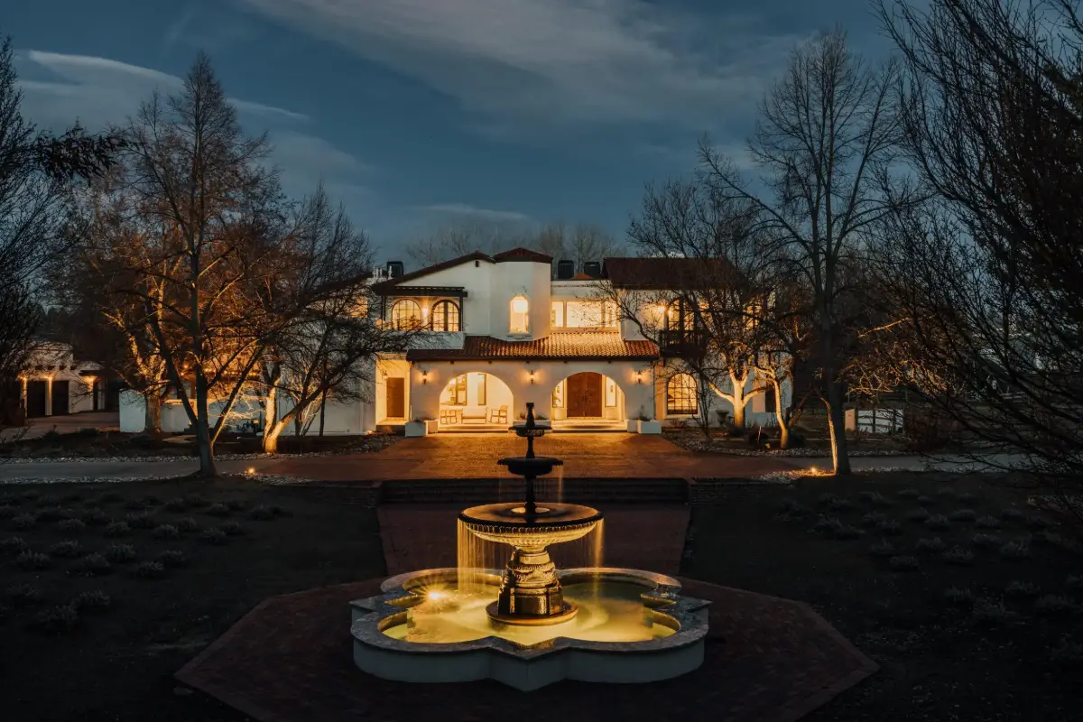 Spanish Hacienda Meets Custom Craftsmanship in a Colorado Home 42 Dusk4 tgwy9t Spanish Hacienda Meets Custom Craftsmanship in a Colorado Home