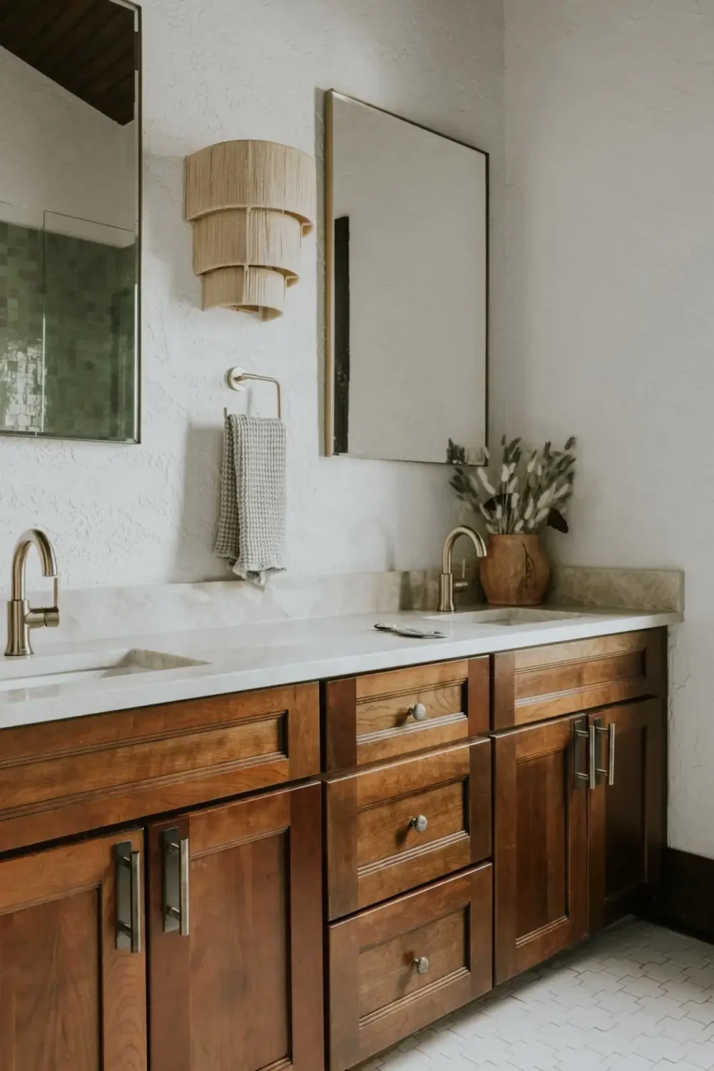 Spanish Hacienda Meets Custom Craftsmanship in a Colorado Home 35 GreenTileBathroom_1_puwdul