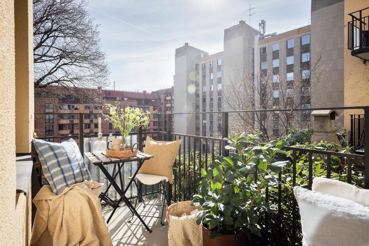 A Bright One-Bedroom Apartment with a Large Balcony 25 balcony