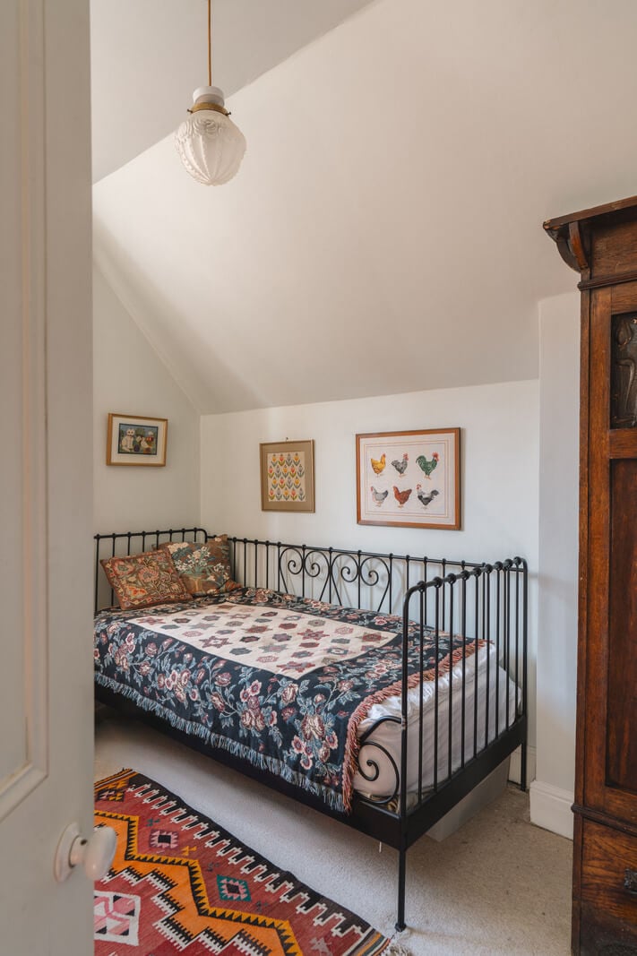A Sage Green Kitchen in a Charming Arts and Crafts House 13 bedroom sloped ceiling A Sage Green Kitchen in a Charming Arts and Crafts House