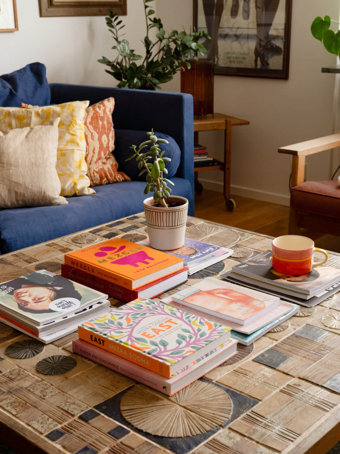 Color Accents in a Renovated Midcentury Apartment in Stockholm 4 coffee table