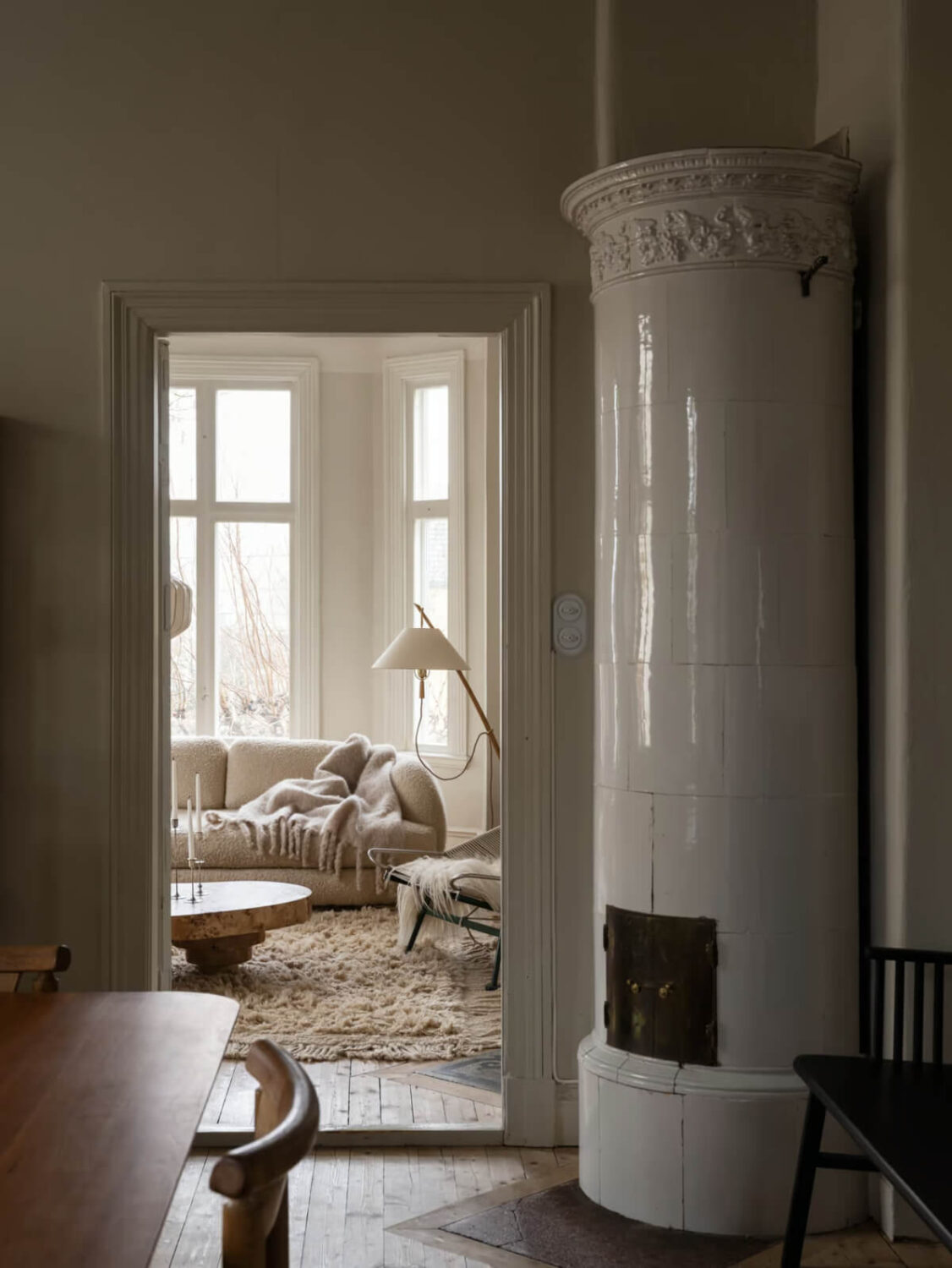 Artilleriet Co-Founder is Selling Her Art Nouveau Villa in Sweden 10 fireplace