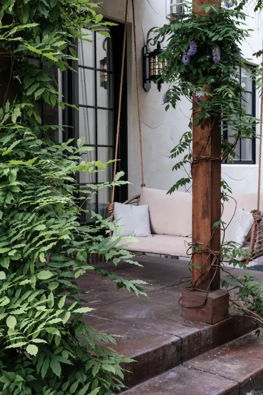 Mediterranean Elegance Meets Modern Living in the Heart of Bonnie Brae 37 garden hanging chair