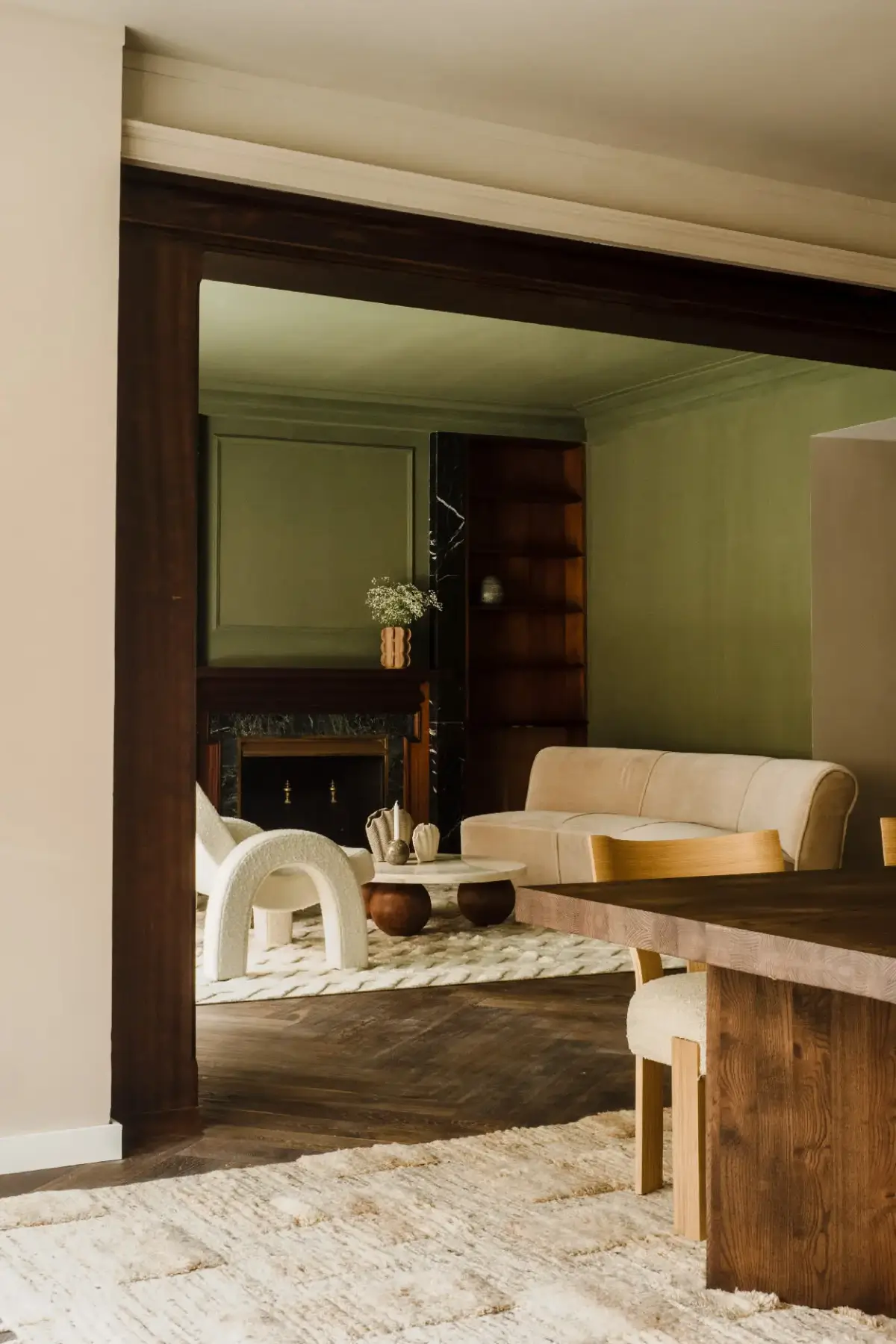 green living room palma apartment