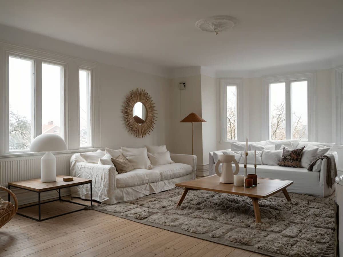 Artilleriet Co-Founder is Selling Her Art Nouveau Villa in Sweden 30 guest apartment living room bay window