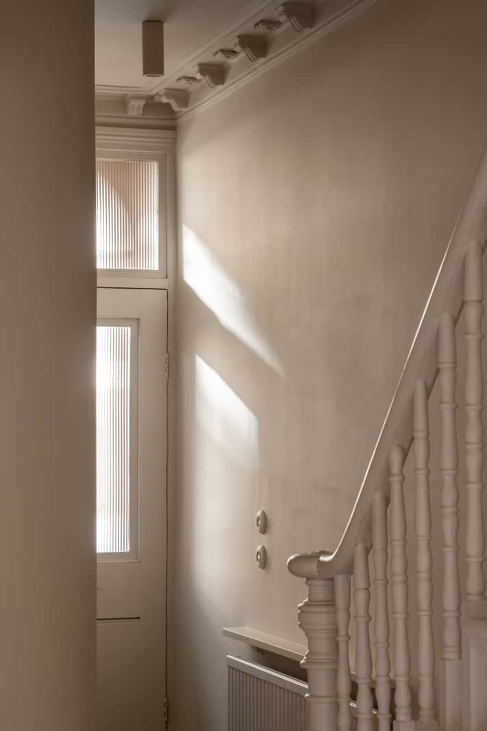 Natural Materials and Period Features in a Restored Victorian House 14 hall period features