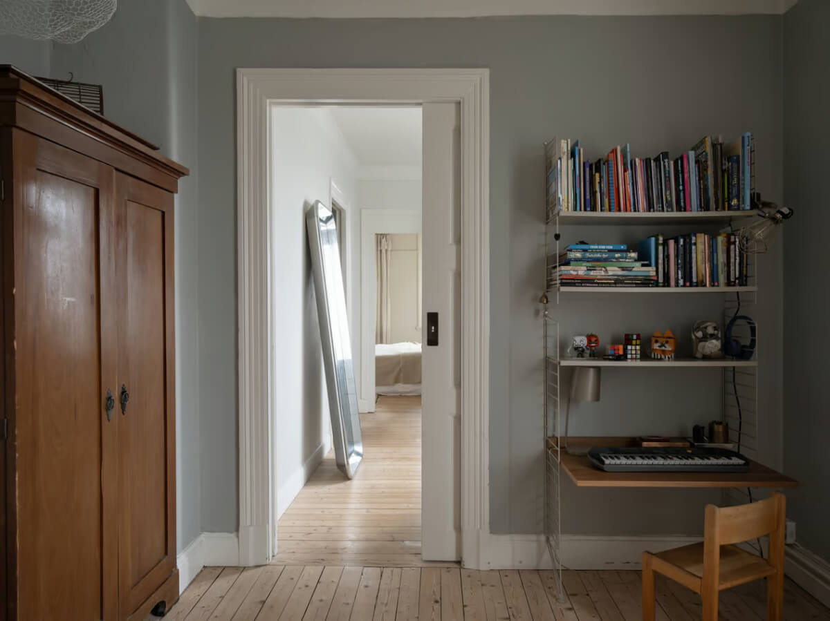 Artilleriet Co-Founder is Selling Her Art Nouveau Villa in Sweden 28 kids bedroom desk with shelves