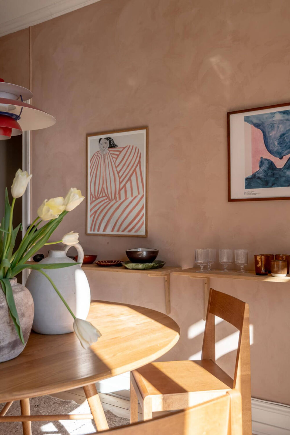 A Natural Color Palette, Period Features, & Grand Rooms in a Swedish Home 27 kitchen detail