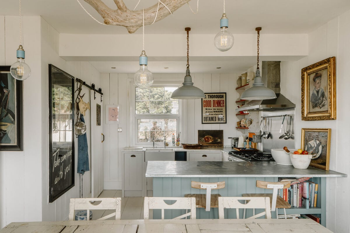 A Bright English Seaside Home Owned by Artists 8 kitchen seaside home england