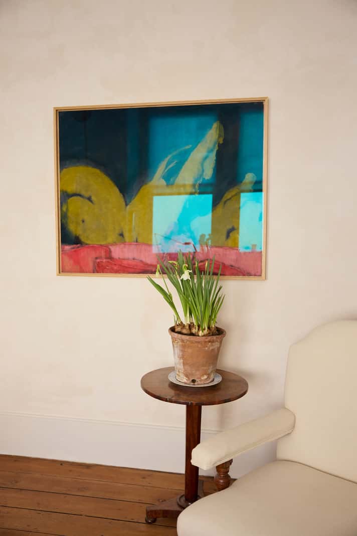 Bespoke Oak Cabinets and Plaster Walls in a London Garden Apartment 6 living room detail