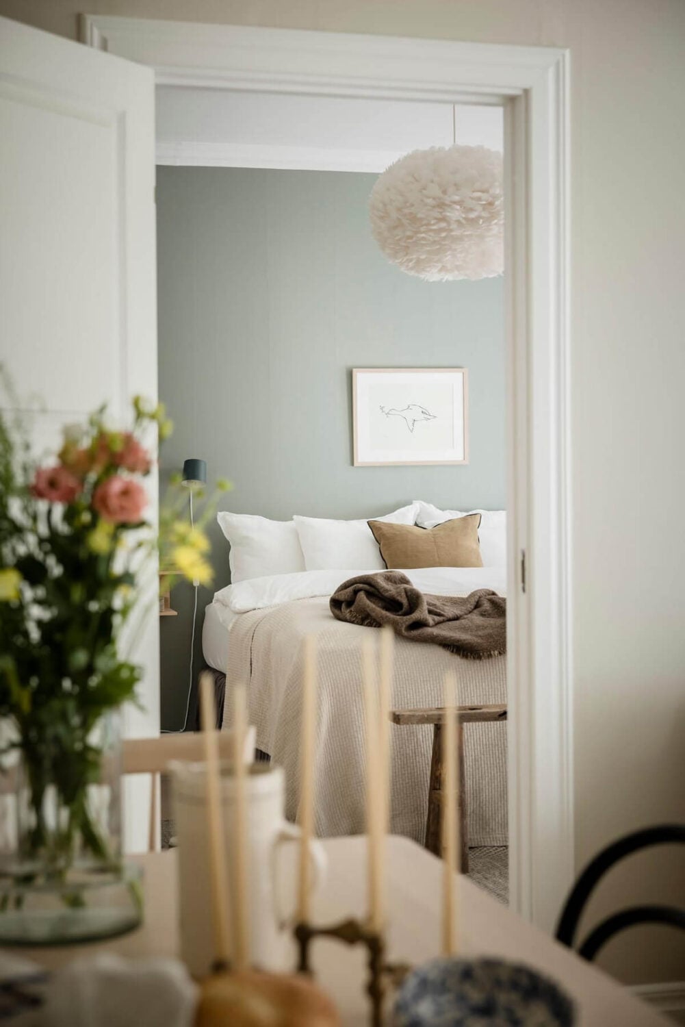 A Bright One-Bedroom Apartment with a Large Balcony 19 peek into bedroom