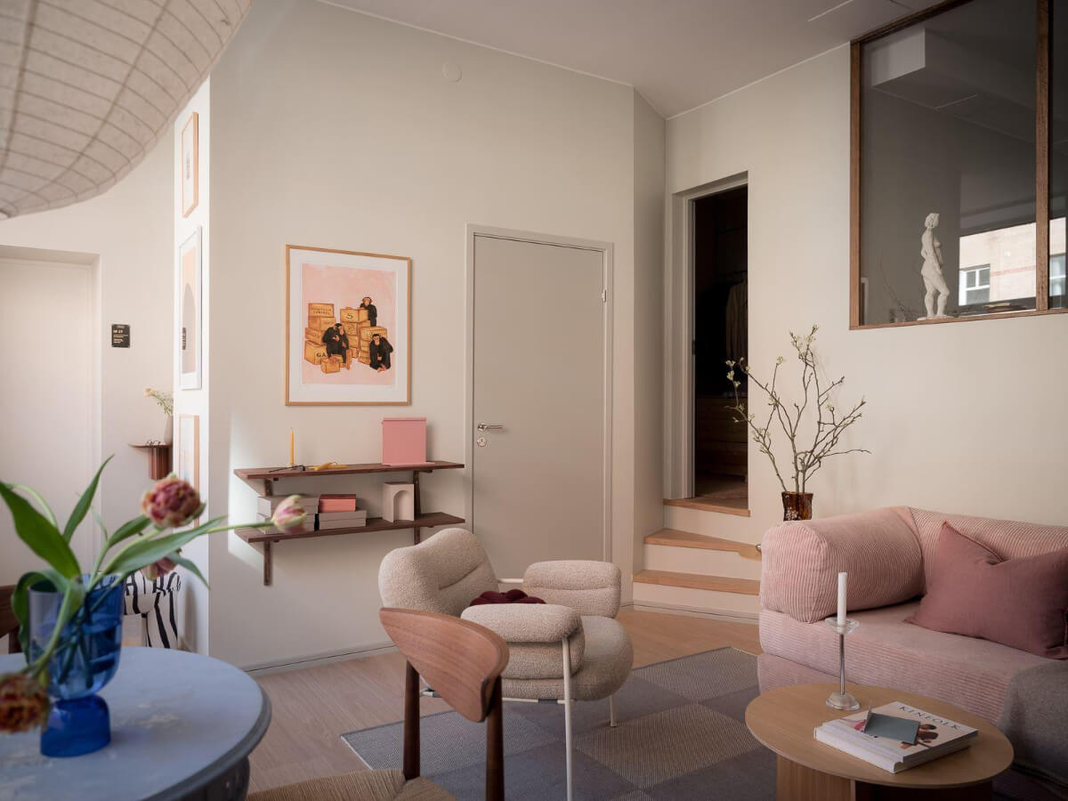 A Modern Split-Level Apartment in a Former Bakery 11 split-level scandinavian apartment