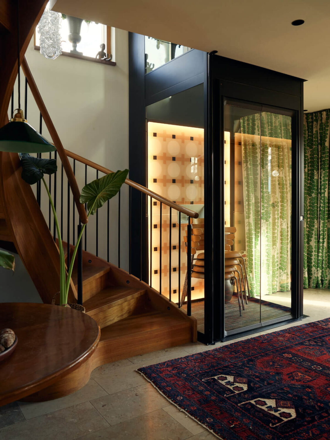 A Personal and Cozy 1960s Family Home in Sweden 23 staircase