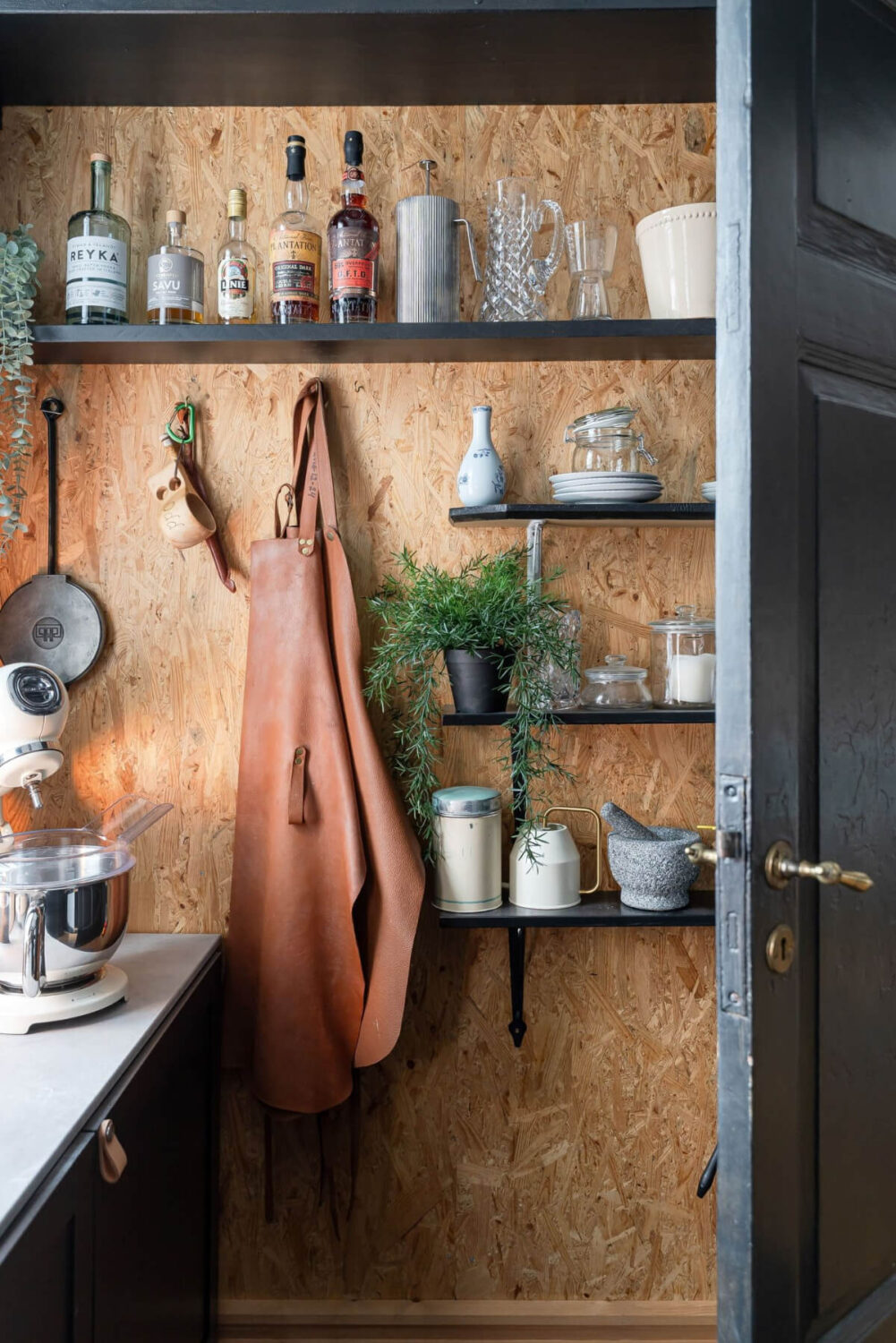 A Cozy Country House in Sweden Filled with Wallpapers 11 utility room shelves