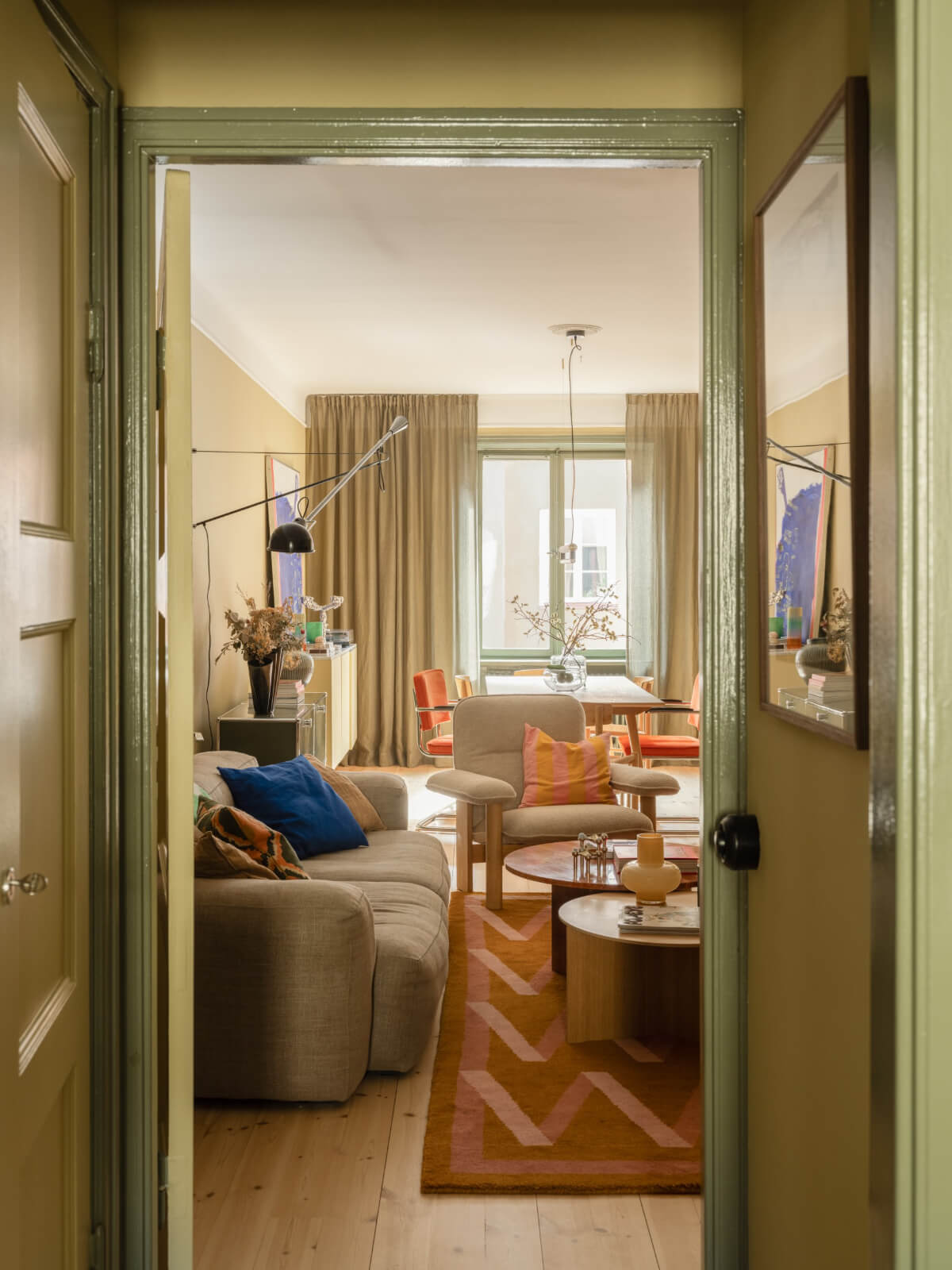 view into living room