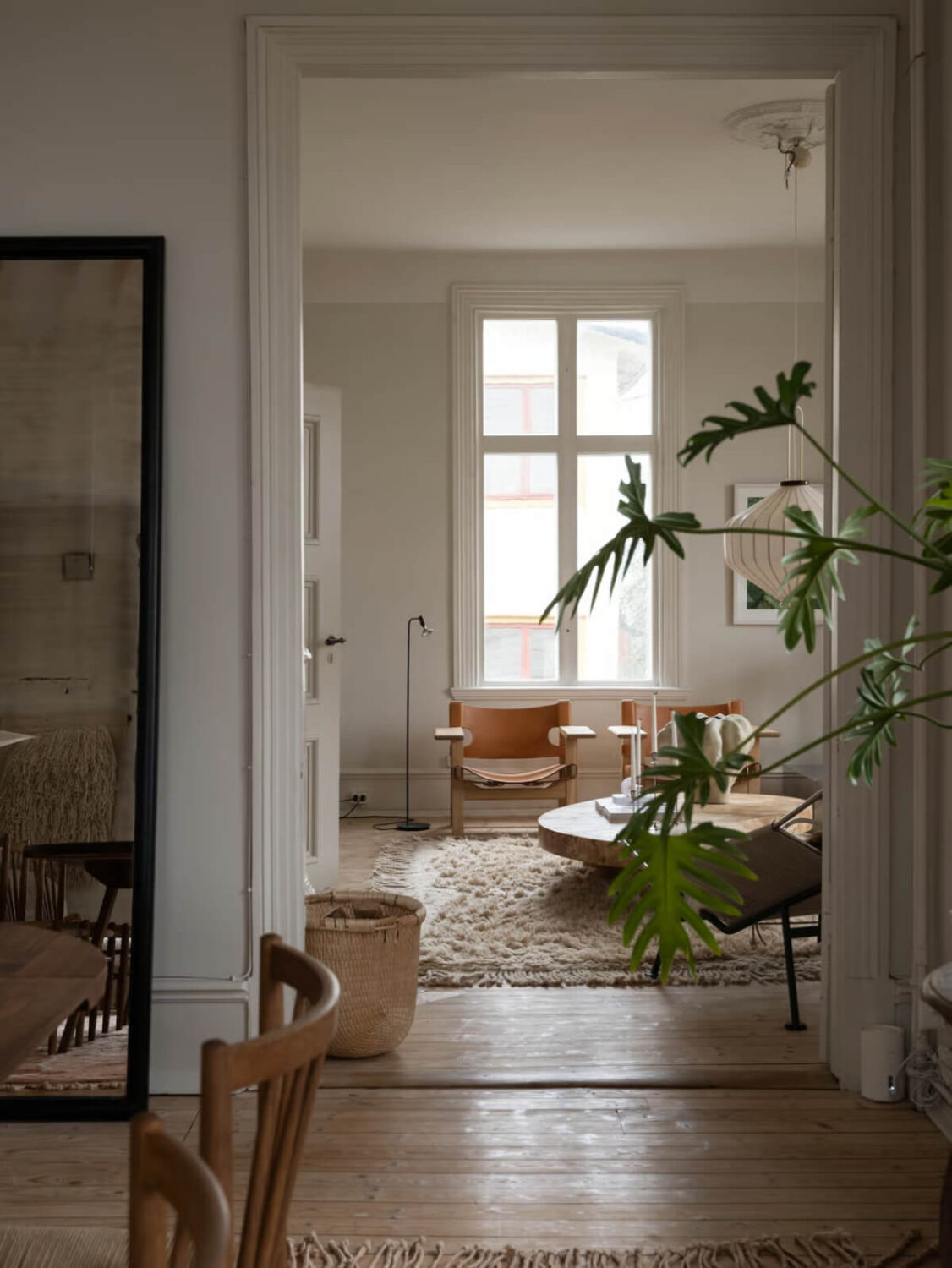 Artilleriet Co-Founder is Selling Her Art Nouveau Villa in Sweden 6 view into living room